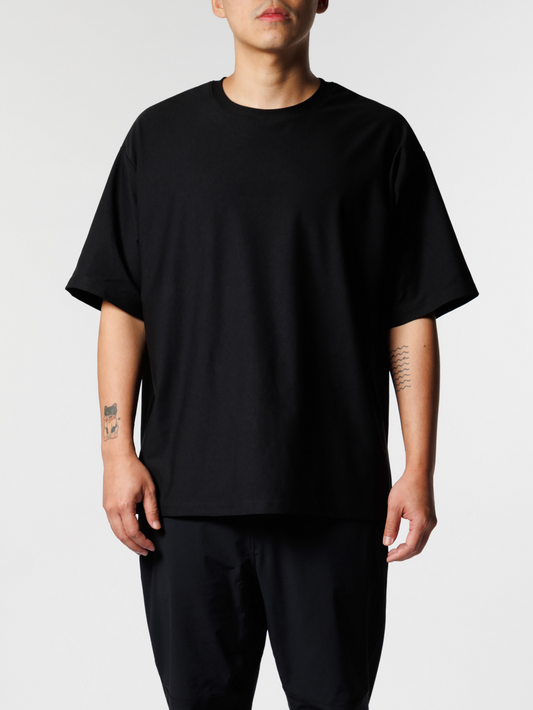 Grit S.Café® Essential Tee｜咖啡紗基本款素 Tee｜黑